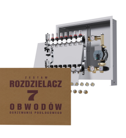 Rozdzielacz nierdzewny 7-obwodowy + Pompa WILO...