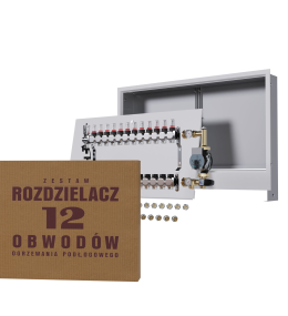 Rozdzielacz nierdzewny 12-obwodowy + Pompa WILO...