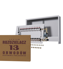 Rozdzielacz nierdzewny 13-obwodowy + Pompa WILO...