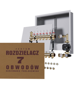 Rozdzielacz nierdzewny 7-obwodowy + Pompa...