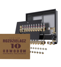 Rozdzielacz nierdzewny 10-obwodowy + Pompa...