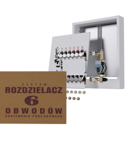 Rozdzielacz nierdzewny 5-obwodowy + Pompa WILO...