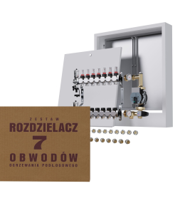 Rozdzielacz nierdzewny 7-obwodowy + Pompa WILO...
