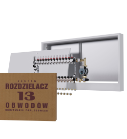 Rozdzielacz nierdzewny 13-obwodowy + Pompa WILO...