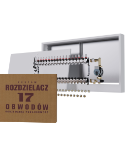 Rozdzielacz nierdzewny 17-obwodowy + Pompa WILO...