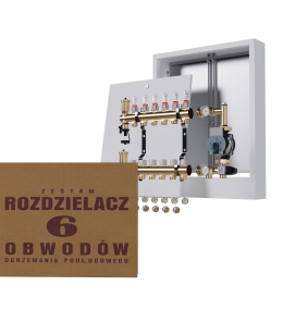 Rozdzielacz nierdzewny 6-obwodowy + Pompa...