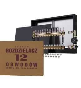 Rozdzielacz nierdzewny 12-obwodowy + Pompa...