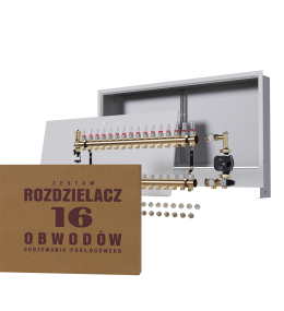 Rozdzielacz nierdzewny 16-obwodowy + Pompa...