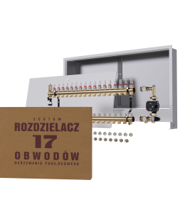 Rozdzielacz nierdzewny 17-obwodowy + Pompa...