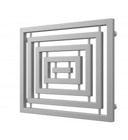Grzejnik łazienkowy TOMSQUARE wysokość 510 mm