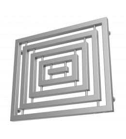 Grzejnik łazienkowy TOMSQUARE wysokość 510 mm
