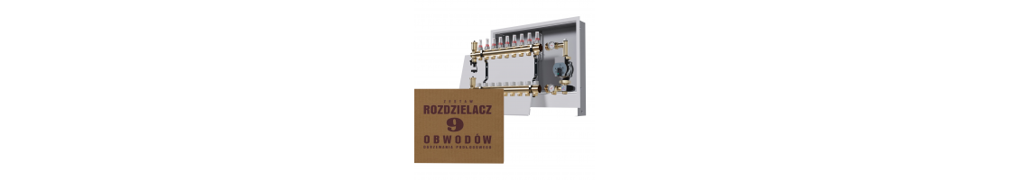 Rozdzielacz Mosiężny + Grupa Pompowa + Skrzynka Podtynkowa – Kompletny zestaw grzewczy | RozdzielaczPlus